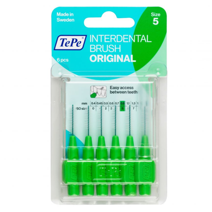 Tepe TePe Interdentalbürsten Original 0,8 mm grün - 6 Stück