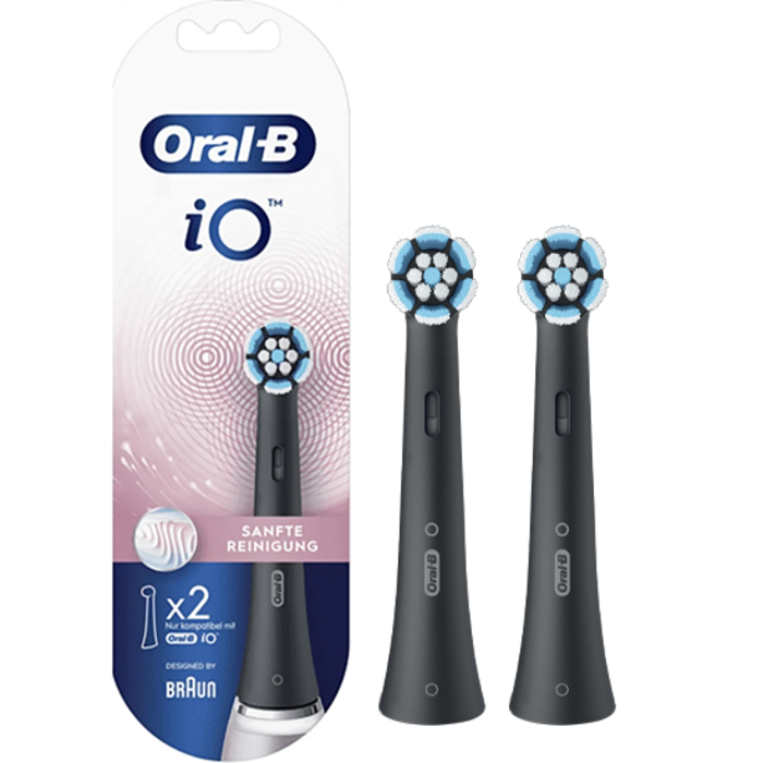 Oral-B Oral-B iO Sanfte Reinigung Schwarz Aufsteckbürsten - 2 Stück