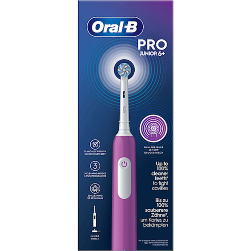 Oral-B PRO Junior 6+ Lila Elektrische Zahnbürste Oral-B Oral-B PRO Junior 6+ Lila Elektrische Zahnbürste