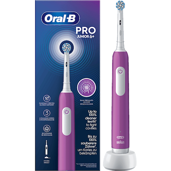Oral-B PRO Junior 6+ Lila Elektrische Zahnbürste Oral-B Oral-B PRO Junior 6+ Lila Elektrische Zahnbürste