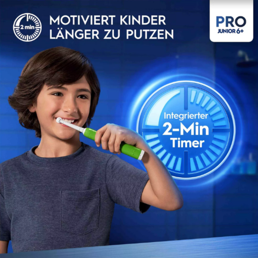 Oral-B PRO Junior 6+ Grün Elektrische Zahnbürste Oral-B Oral-B PRO Junior 6+ Grün Elektrische Zahnbürste