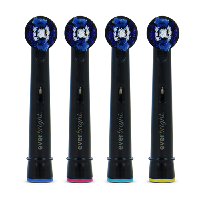 Everbright Everbright DailyClean Aufsteckbürsten Black - 4 Stück