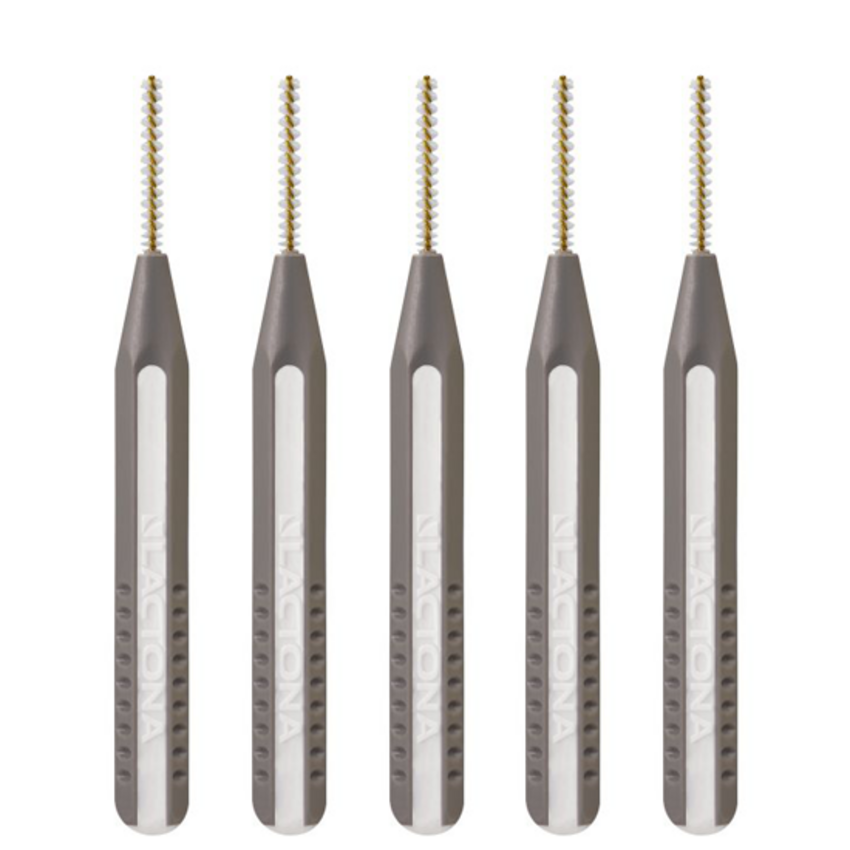 Lactona EasyGrip Interdentalbürsten 2mm grau - 5 Stück Lactona Lactona EasyGrip Interdentalbürsten 2mm grau - 5 Stück
