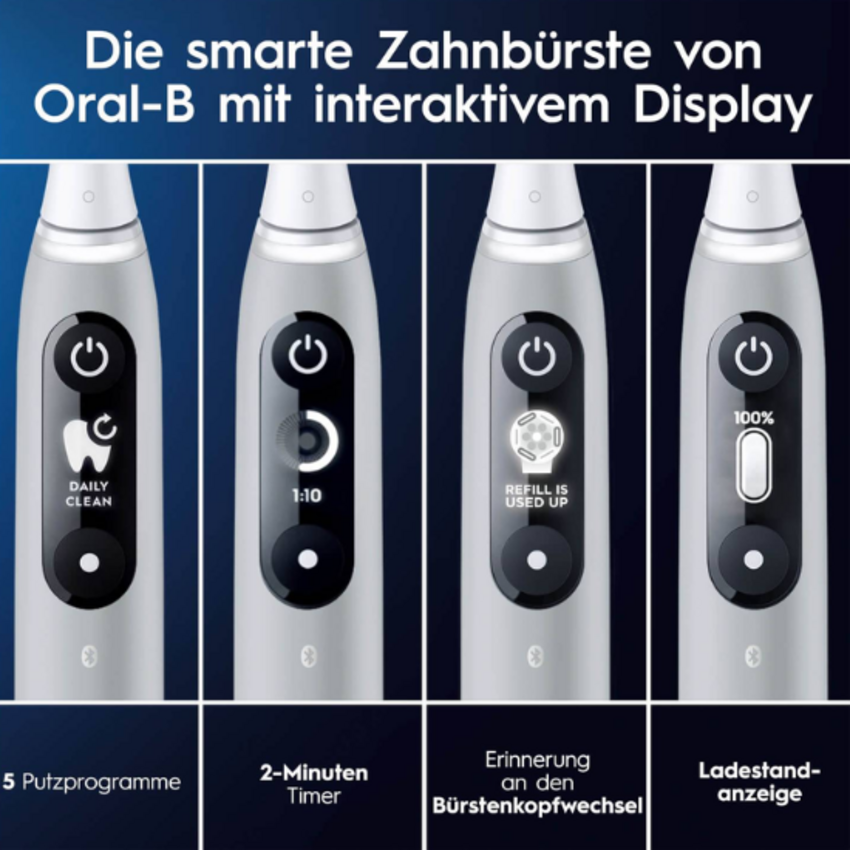 Oral-B iO Series 6 White + Extra Body Pink + 1 extra Aufsteckbürste Oral-B Oral-B iO Series 6 White + Extra Body Pink + 1 extra Aufsteckbürste