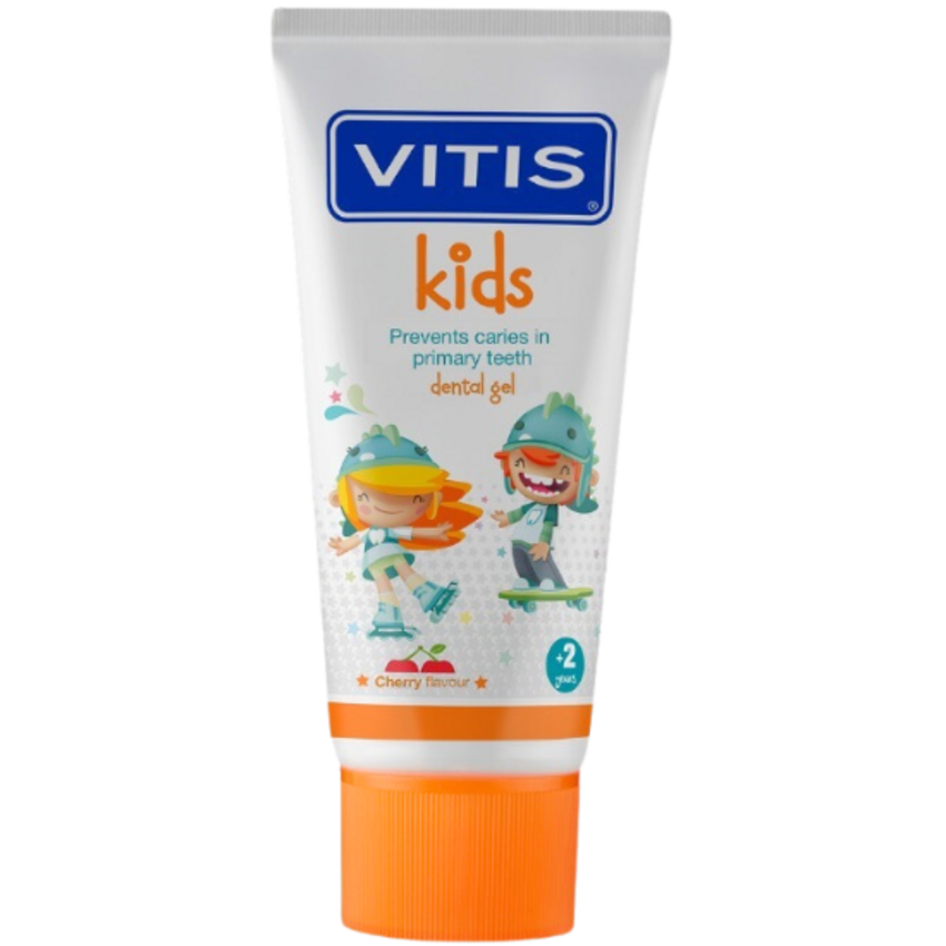 Vitis Kids Cherry Gel Zahnpasta - 50 ml VITIS Vitis Kids Cherry Gel Zahnpasta - 50 ml