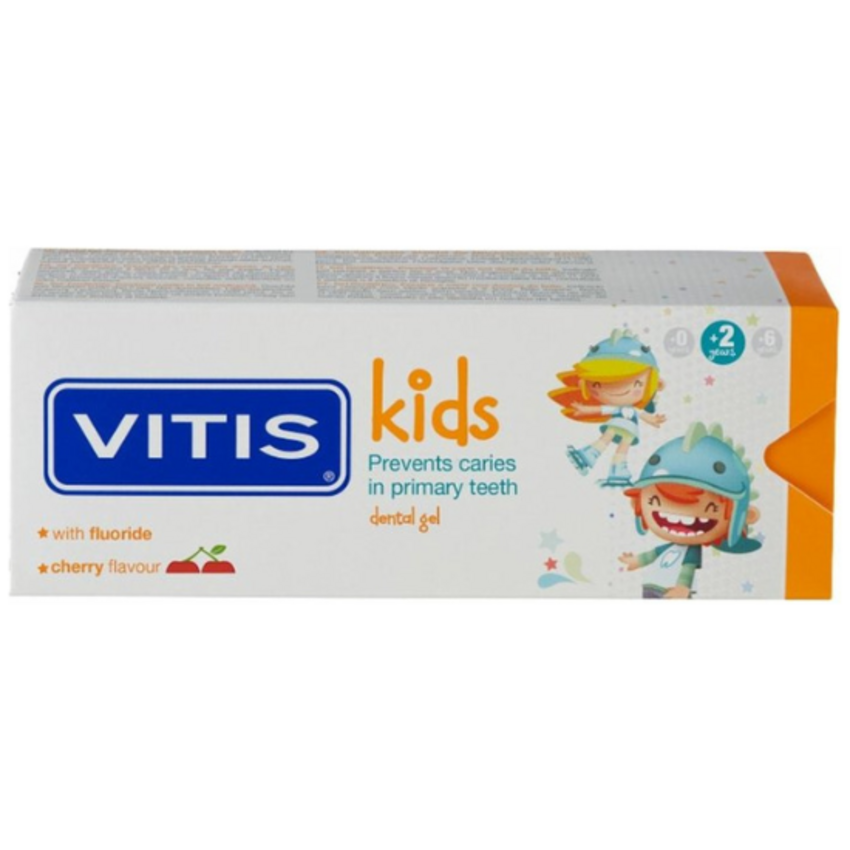 Vitis Kids Cherry Gel Zahnpasta - 50 ml VITIS Vitis Kids Cherry Gel Zahnpasta - 50 ml