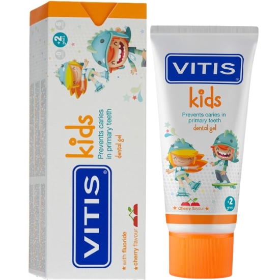 Vitis Kids Cherry Gel Zahnpasta - 50 ml VITIS Vitis Kids Cherry Gel Zahnpasta - 50 ml