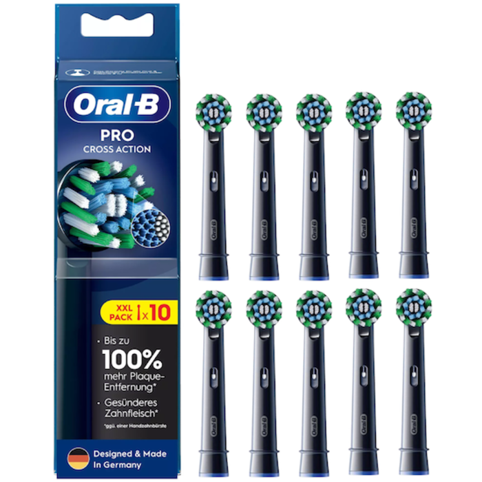 Oral-B Oral-B PRO Cross Action Black Aufsteckbürsten - 10 Stück