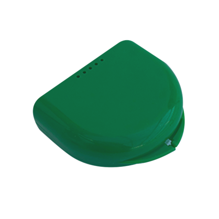 Gebissbehälter für Zahnspangen und Mundschutze - Grün – Klein