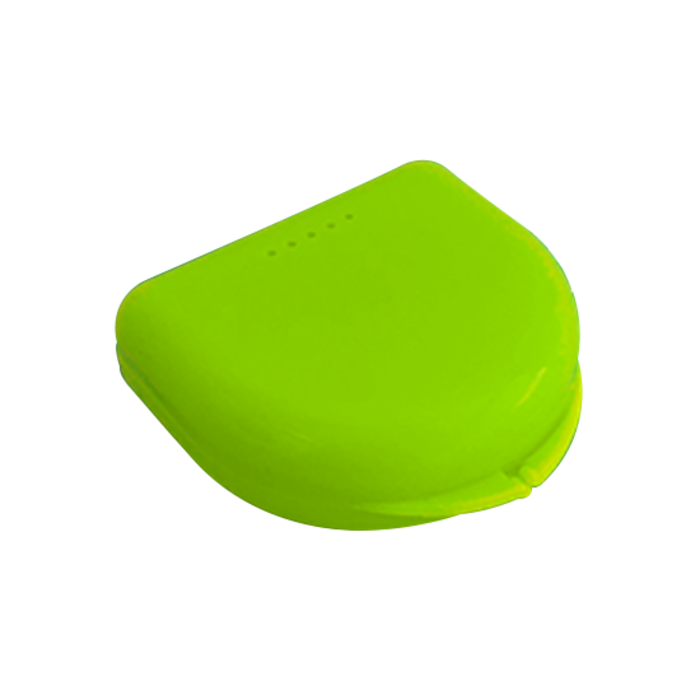 Gebissbehälter für Zahnspangen und Mundschutze - Limettengrün – Klein