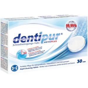 Dentipur Reinigungstabletten für u.a. Zahnspangen und Mundschutze - 30 Stück
