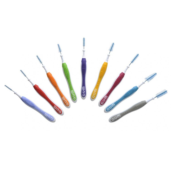 GUM Sunstar  GUM Trav-Ler 0,8 mm rot - 4+1 Gratis