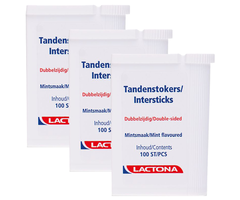 Lactona Lactona Zahnstocher - 3 x 100 Stück Vorteilspackung
