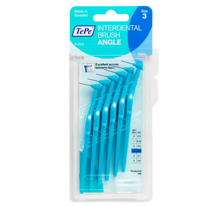 Tepe  TePe Interdentalbürsten Angle 0.6 mm blau - 6 Stück