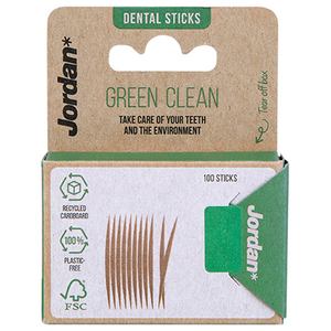 Jordan Jordan Green Clean Zahnstocher Thin - 100 Stück Jordan Green Clean Zahnstocher Thin - 100 Stück