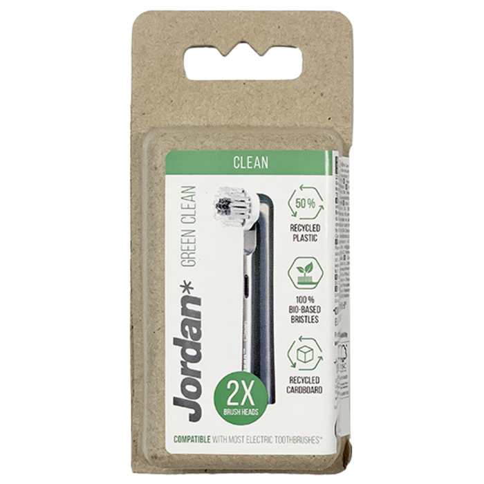 Jordan Jordan Green Clean Aufsteckbürsten Black - 2 Stück