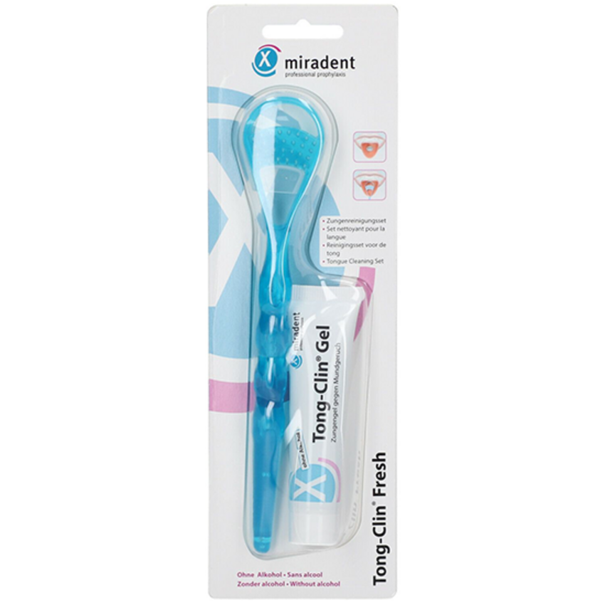 Miradent Miradent Tong-Clin Fresh - Zungenschaber + Tong-Clin Gel 15 ml