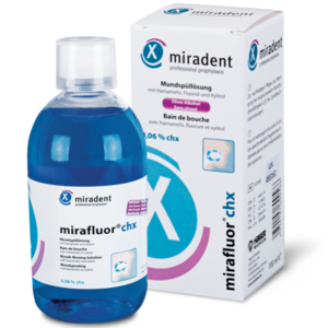 Miradent Mirafluor Mundspülung 0,06% Chlorhexidin - 500 ml