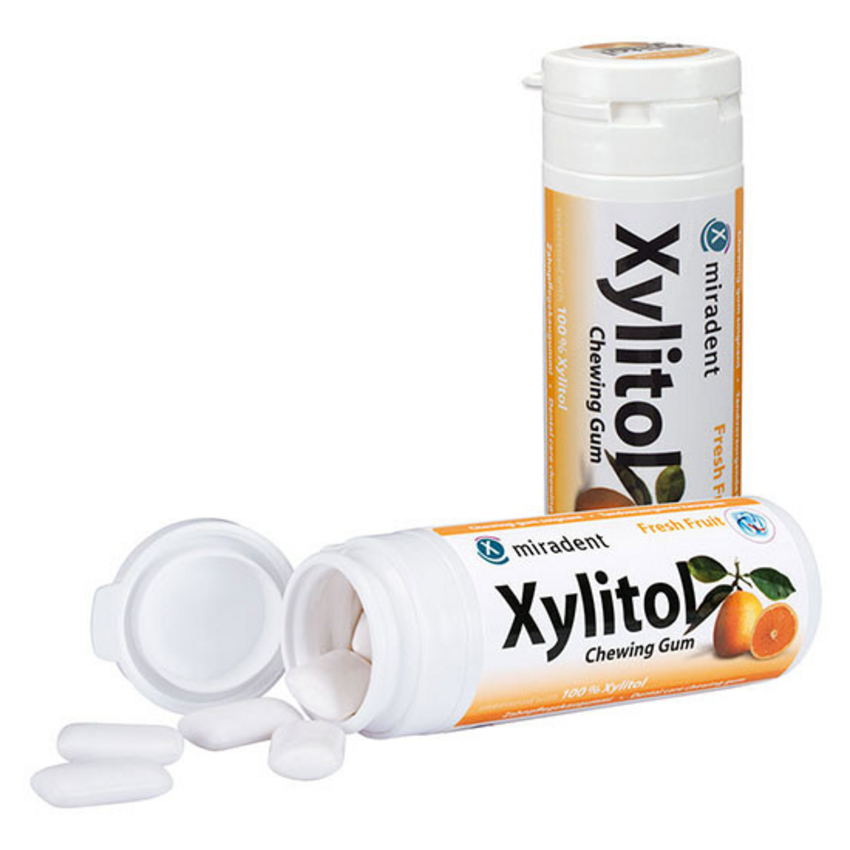 Miradent Xylitol Kaugummi Frucht - 30 Stück Miradent Miradent Xylitol Kaugummi Frucht - 30 Stück
