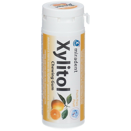 Miradent Xylitol Kaugummi Frucht - 30 Stück Miradent Miradent Xylitol Kaugummi Frucht - 30 Stück