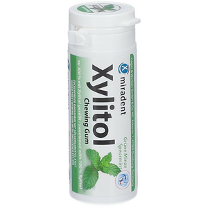 Miradent Xylitol Kaugummi Grüne Minze - 30 Stück