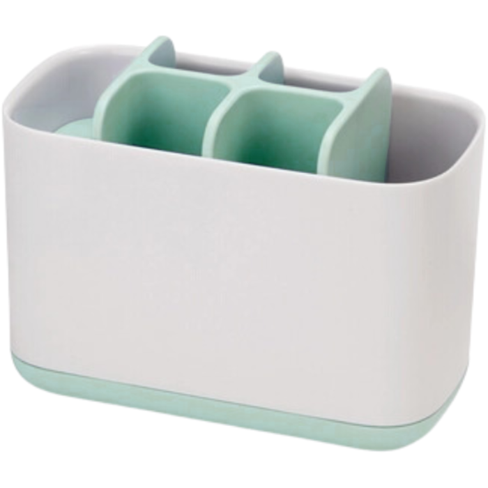 Zahnbürstenhalter mit 5 Sortierfächern - Freistehend - Groß Grün