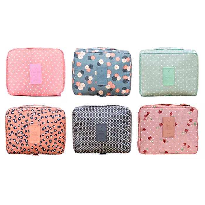 Eigenmarke Kulturtasche #HappyHoliday - Mint mit Punkten