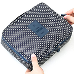 Eigenmarke Kulturtasche #HappyHoliday - Blauer Druck