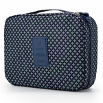 Eigenmarke Kulturtasche #HappyHoliday - Blauer Druck