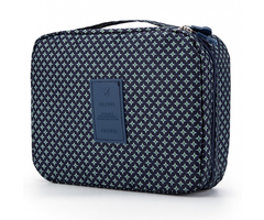 Eigenmarke Kulturtasche #HappyHoliday - Blauer Druck