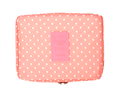 Eigenmarke Kulturtasche #HappyHoliday - Rosa Punkte