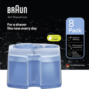 Braun Braun 3-in-1 ShaverCare Reinigungskartuschen - 8 Stück Braun 3-in-1 ShaverCare Reinigungskartuschen - 8 Stück