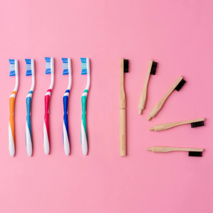 Happy Tabs Happy Tabs Wiederverwendbare Bambus-Zahnbürste