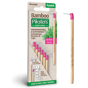 Bamboo Piksters Interdentalbürsten Right Angle XX Fine - Rosa- 6 Stück