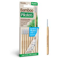 Piksters Bamboo Piksters Interdentalbürsten Large - Blau - 8 Stück