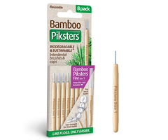 Piksters Bamboo Piksters Interdentalbürsten Fine - Lila - 8 Stück