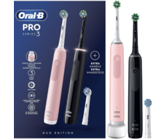 Oral-B Oral-B PRO 3 3900 Pink + Extra Body Black Duo-Edition