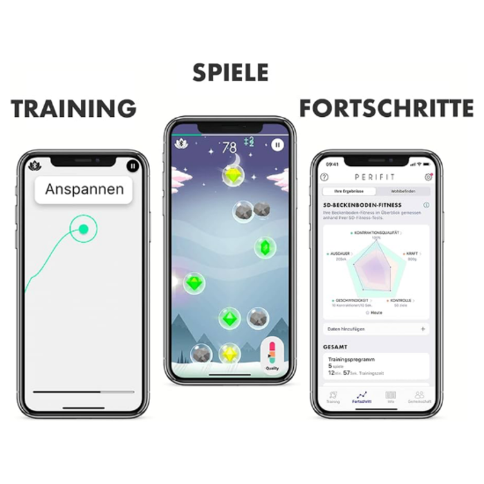 Perifit Perifit Kegeltrainer - Beckenboden-Coach mit App – Rosa