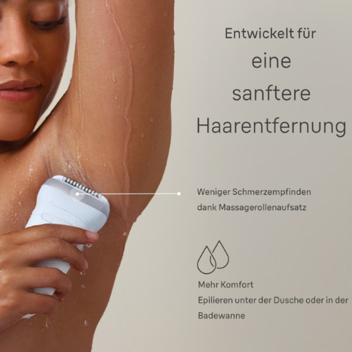 Braun Braun Silk-épil 7 7-041 Wet & Dry Epilierer - Für ultimative Haarentfernung - Weiß/Silber