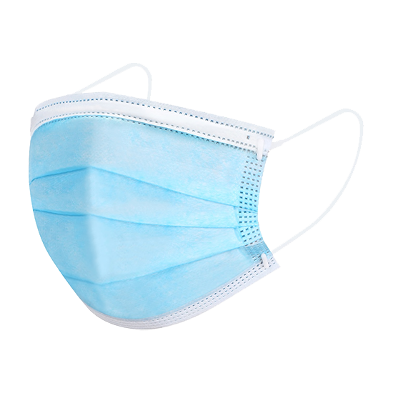 3-lagige Mundmasken - Blau - 10 Stück 3-lagige Mundmasken - Blau - 10 Stück