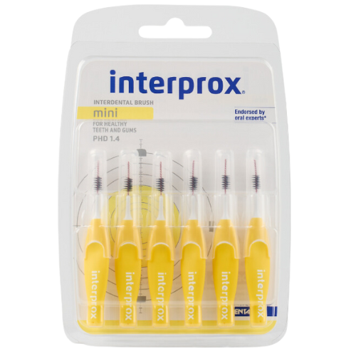 Interprox Interprox Interdentalbürsten Mini Gelb PHD 1,4 mm - 6 Stück
