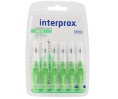 Interprox Interprox Interdentalbürsten Micro Grün PHD 1,1 mm – 6 Stück