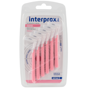 Interprox Interprox Plus Nano Rosa PHD 0.7 mm Bürstchen - 6 Stück Interprox Plus Nano Rosa PHD 0.7 mm Bürstchen - 6 Stück