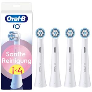 Oral-B Oral-B iO Sanfte Reinigung Weiß Aufsteckbürsten - 4 Stück Oral-B iO Sanfte Reinigung Weiß Aufsteckbürsten - 4 Stück