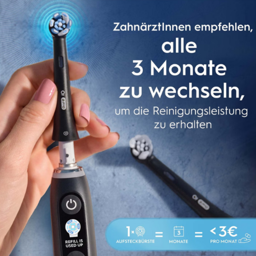 Oral-B iO Ultimative Reinigung Schwarz Aufsteckbürsten - 4 Stück Oral-B Oral-B iO Ultimative Reinigung Schwarz Aufsteckbürsten - 4 Stück