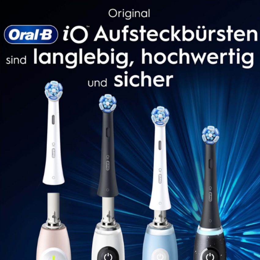 Oral-B iO Ultimative Reinigung Schwarz Aufsteckbürsten - 4 Stück Oral-B Oral-B iO Ultimative Reinigung Schwarz Aufsteckbürsten - 4 Stück