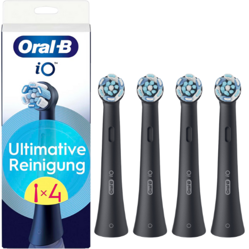Oral-B iO Ultimative Reinigung Schwarz Aufsteckbürsten - 4 Stück Oral-B Oral-B iO Ultimative Reinigung Schwarz Aufsteckbürsten - 4 Stück