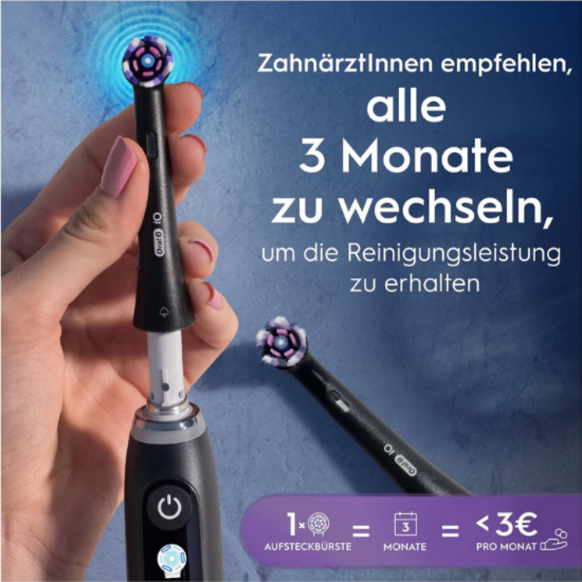 Oral-B iO Strahlendes Weiss Aufsteckbürsten - Schwarz - 4 Stück Oral-B Oral-B iO Strahlendes Weiss Aufsteckbürsten - Schwarz - 4 Stück