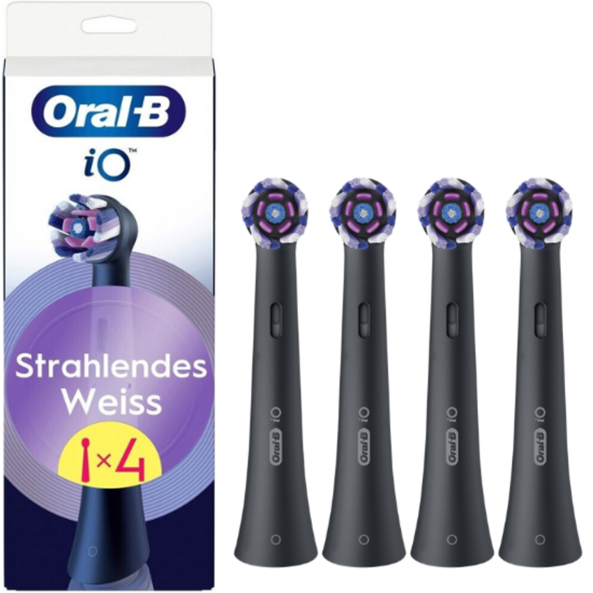 Oral-B iO Strahlendes Weiss Aufsteckbürsten - Schwarz - 4 Stück Oral-B Oral-B iO Strahlendes Weiss Aufsteckbürsten - Schwarz - 4 Stück
