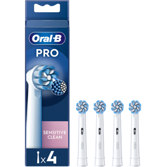 Oral-B PRO Sensitive Clean Aufsteckbürsten – 4 Stück Oral-B Oral-B PRO Sensitive Clean Aufsteckbürsten – 4 Stück